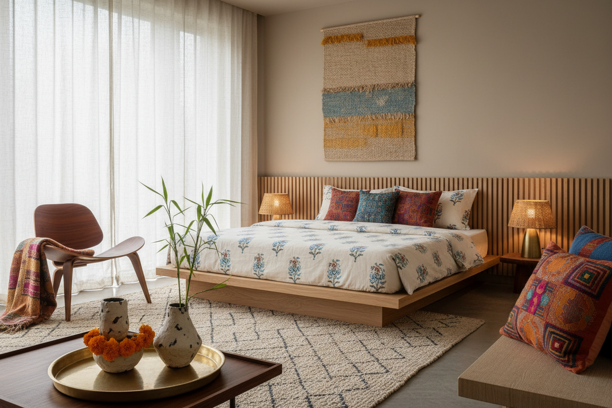 Minimalist Soul, Vibrant Heart: How to Master the "Indo-Japandi" Style