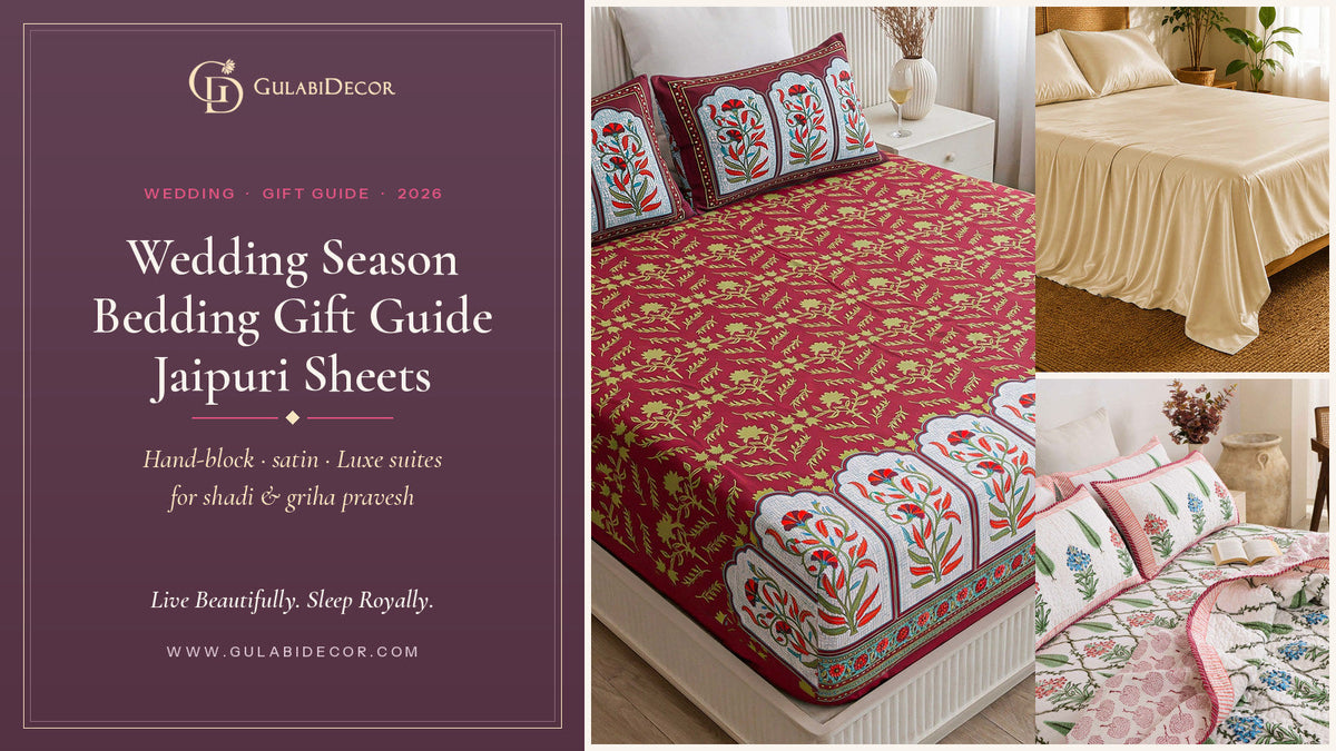 Wedding Season Bedding Gift Guide: Jaipuri Sheets That Feel Royal