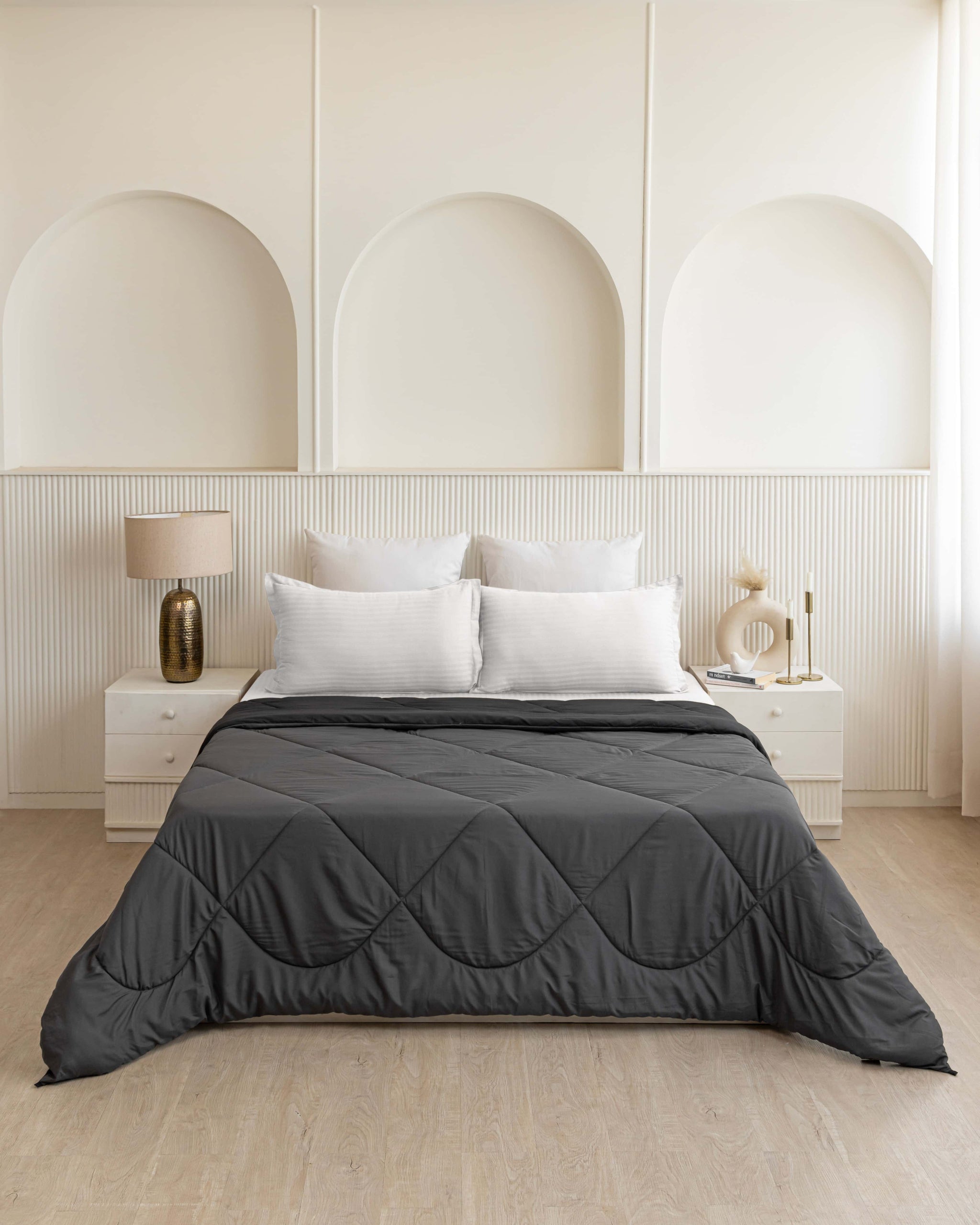 Black & Grey Reversible Duvet Comforter