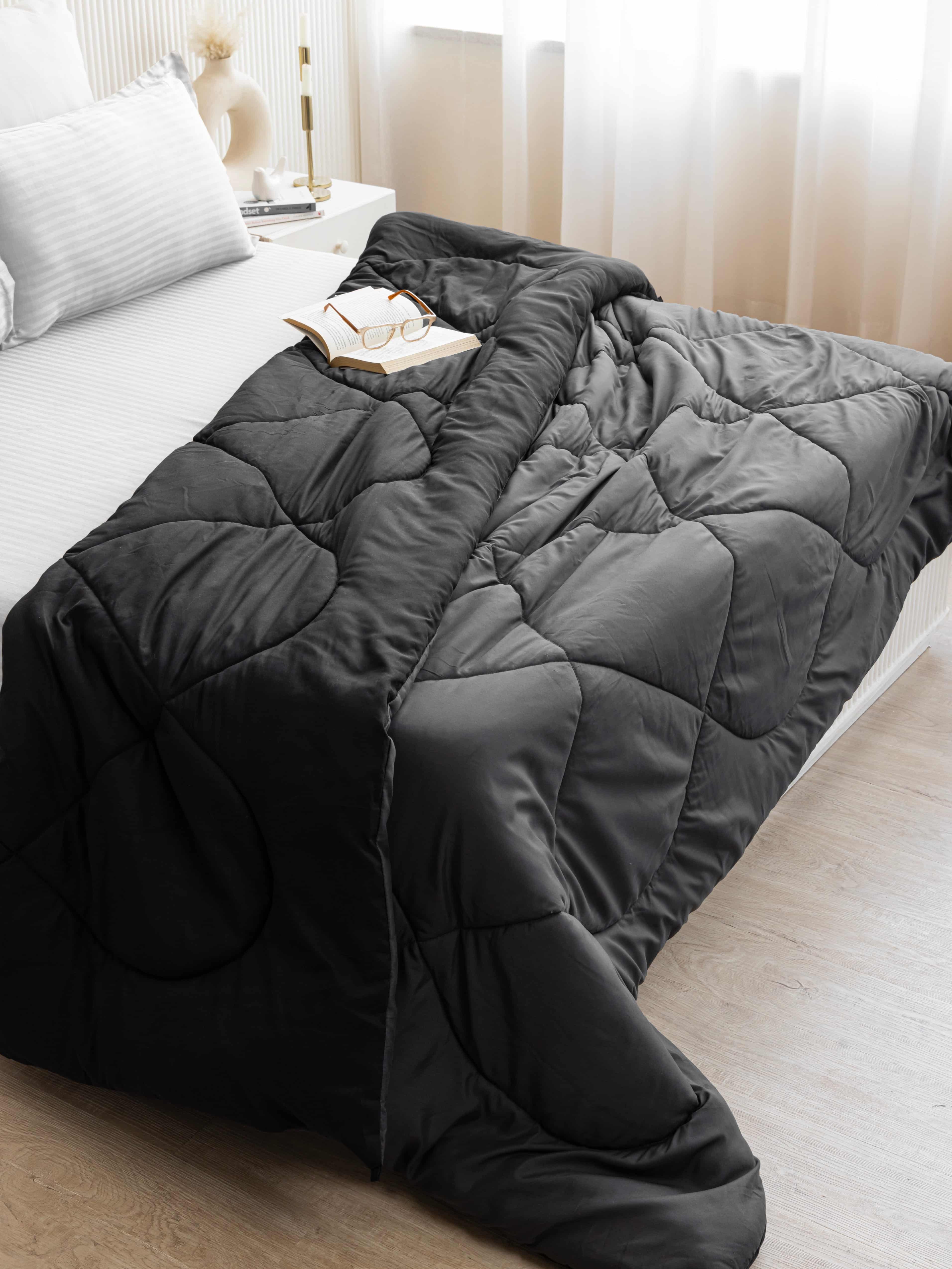 Black & Grey Reversible Duvet Comforter