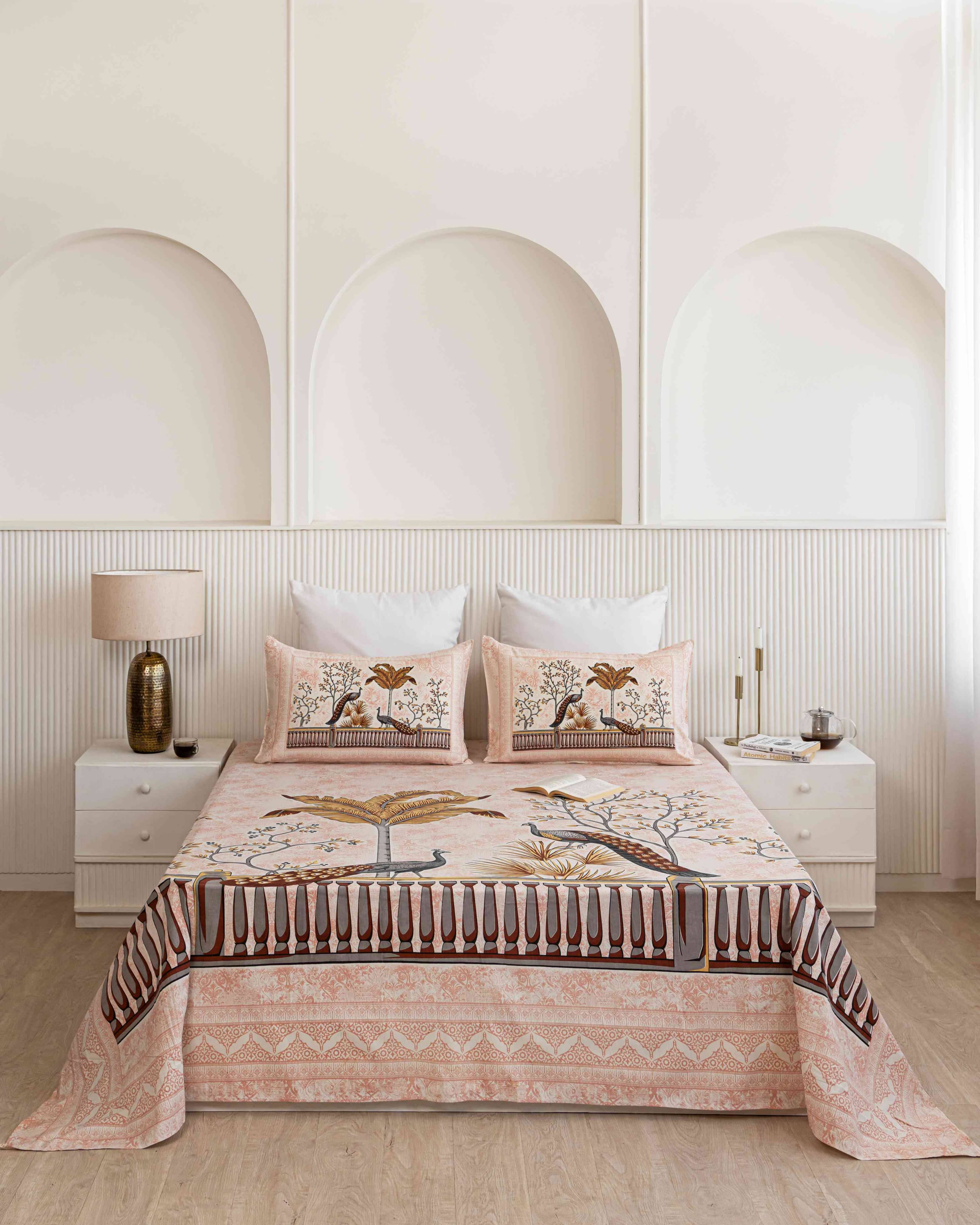 Palatial Peacock Bedsheet