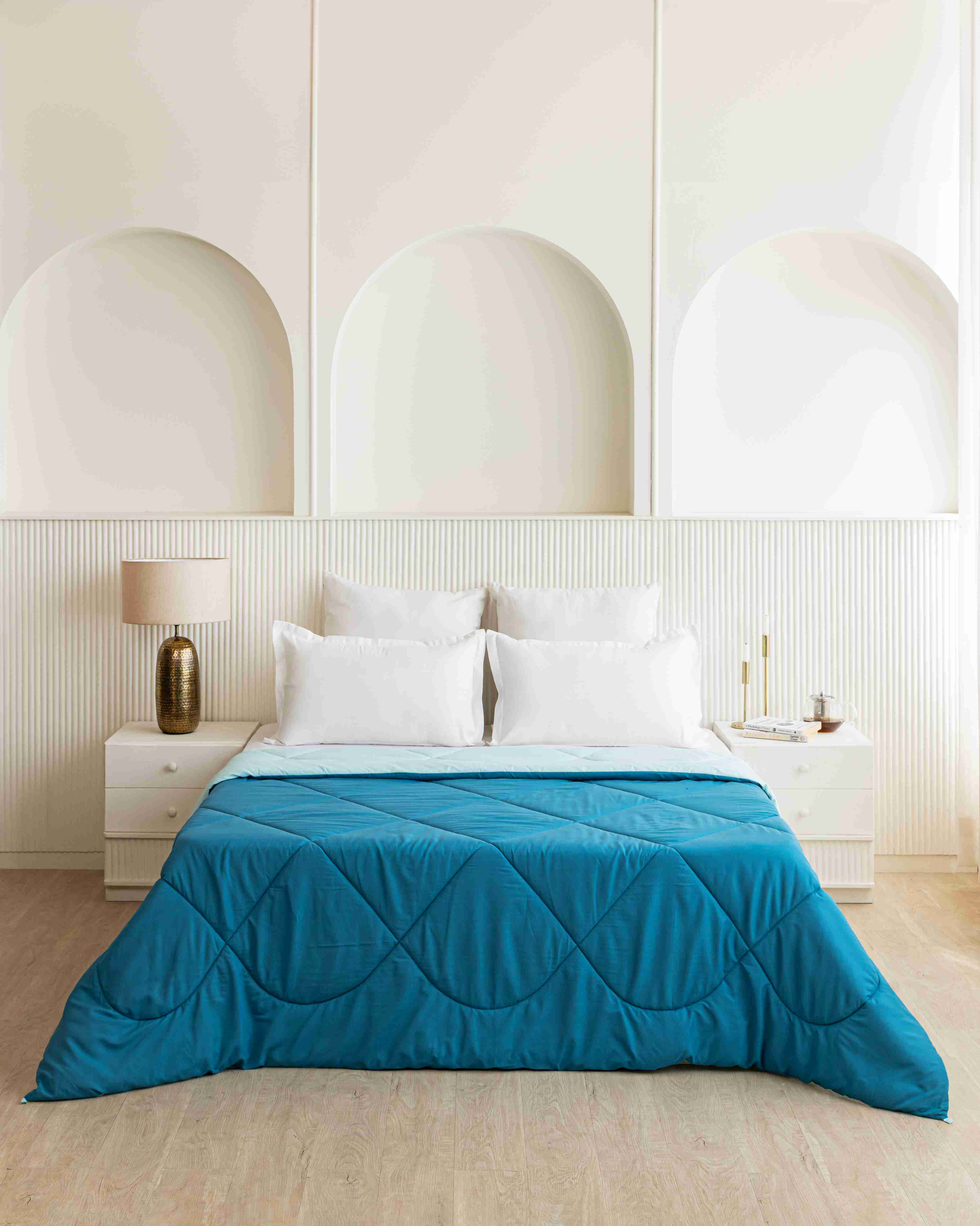 Teal Blue & Ocean Blue Reversible Duvet Comforter