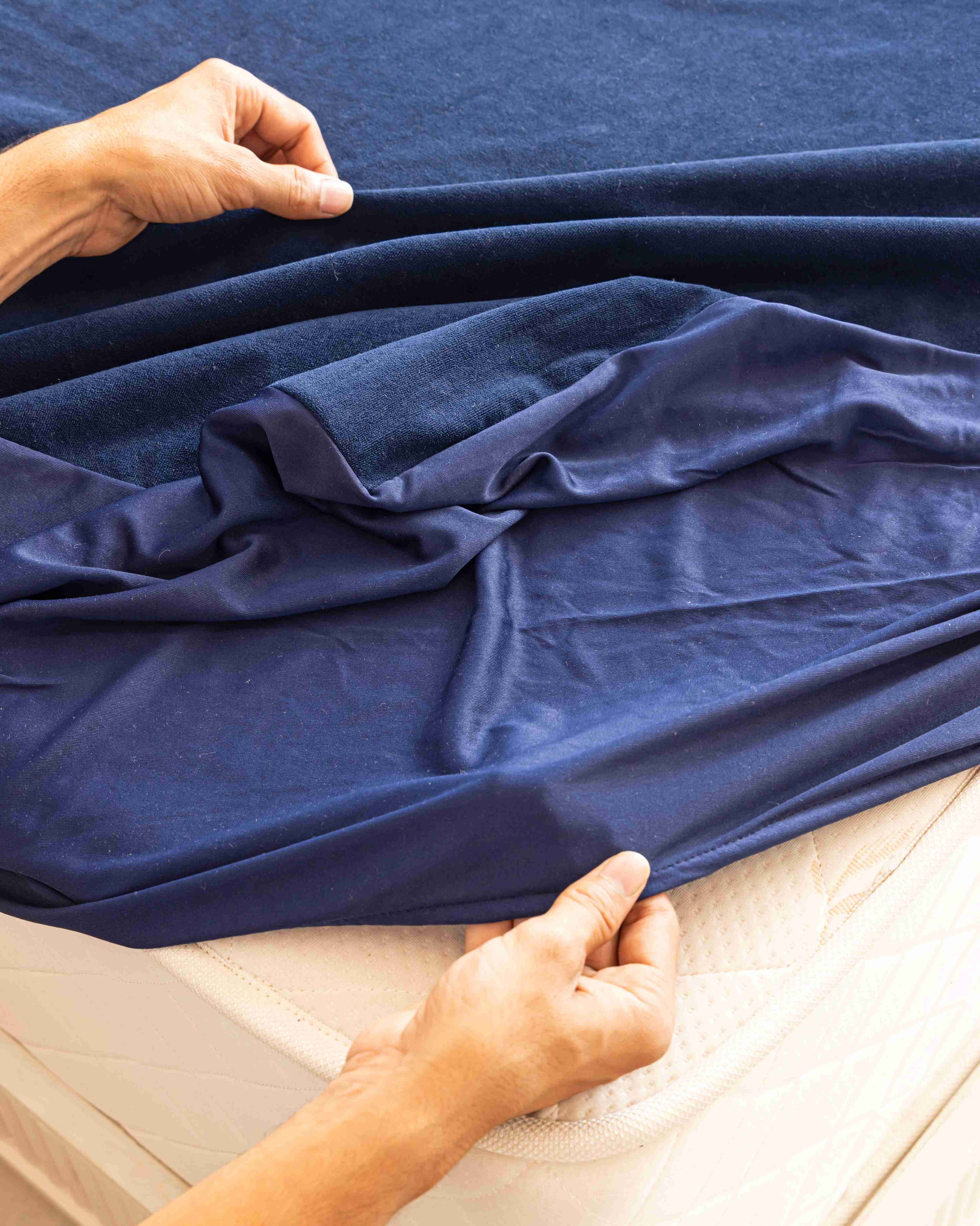 Navy Blue Water Proof Mattress Protector