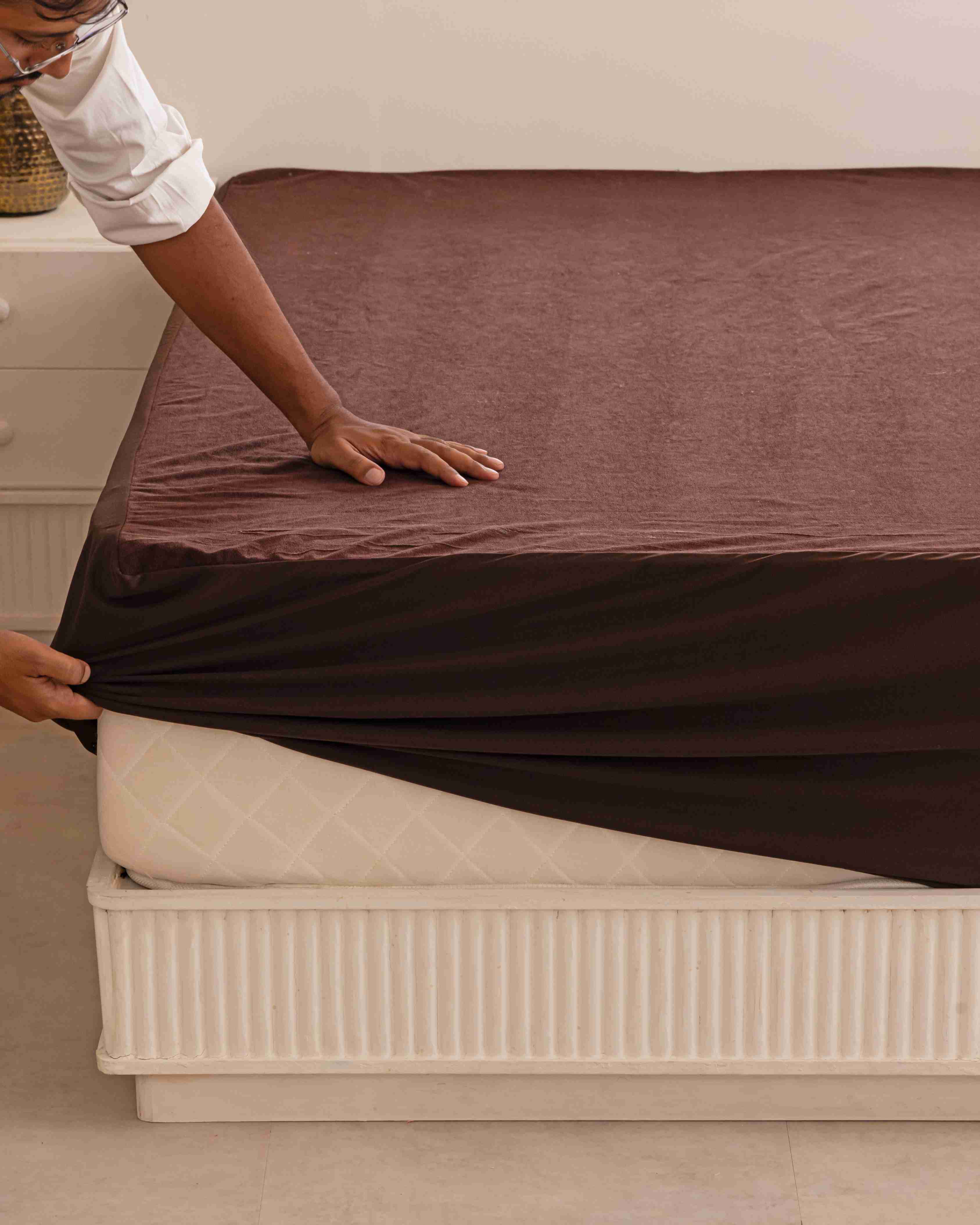Chocolate Brown Water Proof Mattress Protector