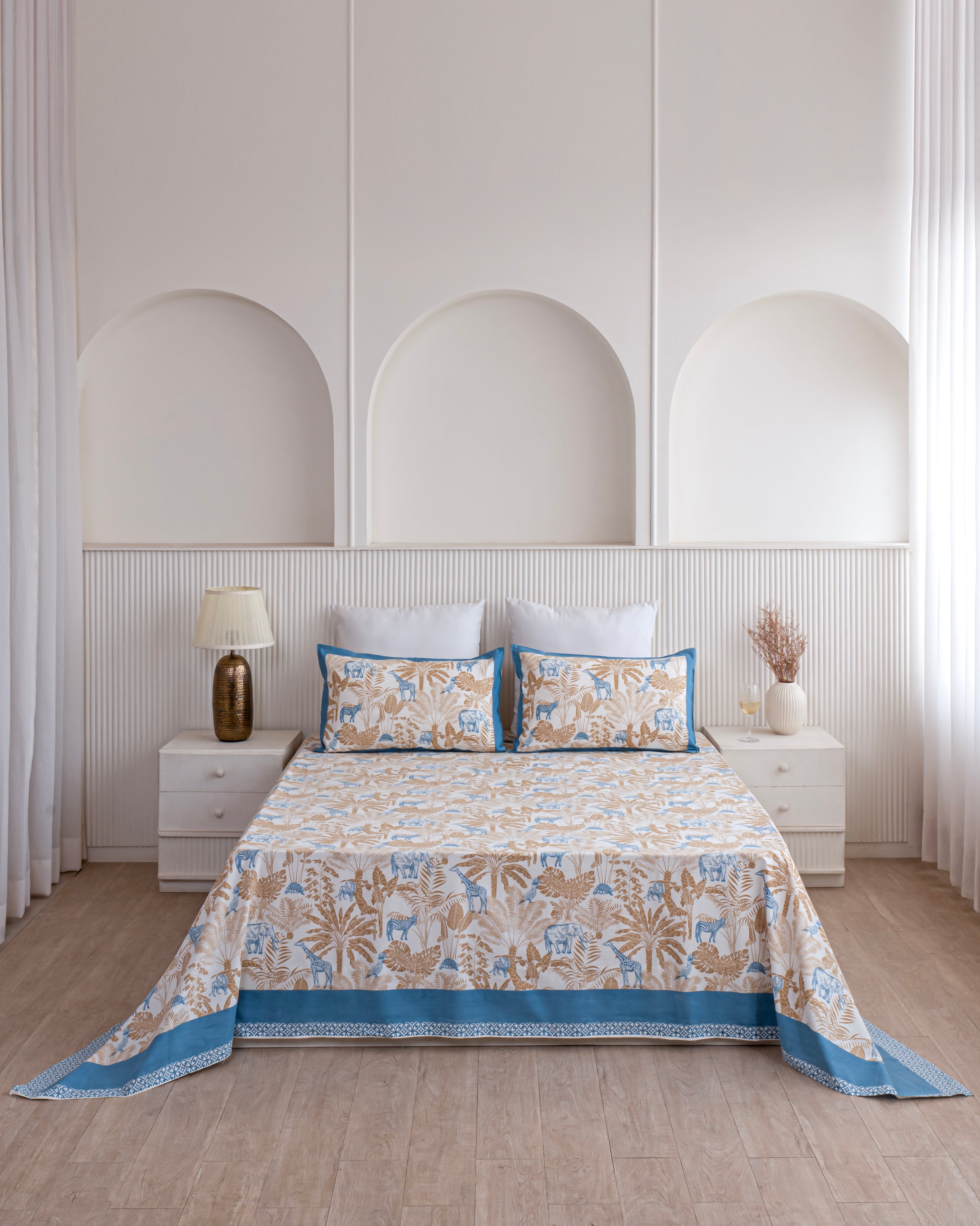 Forresta Wildlife Print Super King Bedsheet