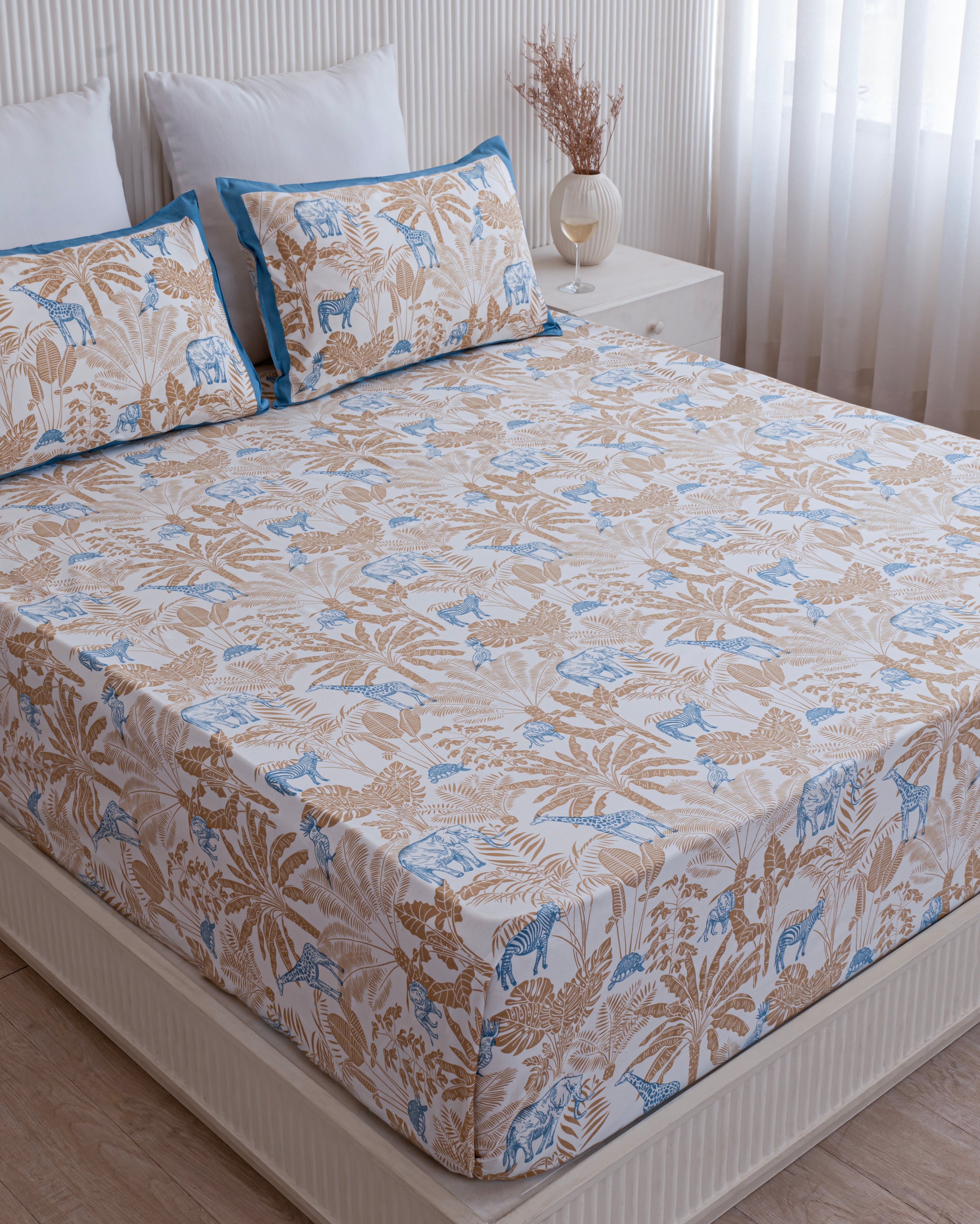 Forresta Wildlife Print Super King Bedsheet