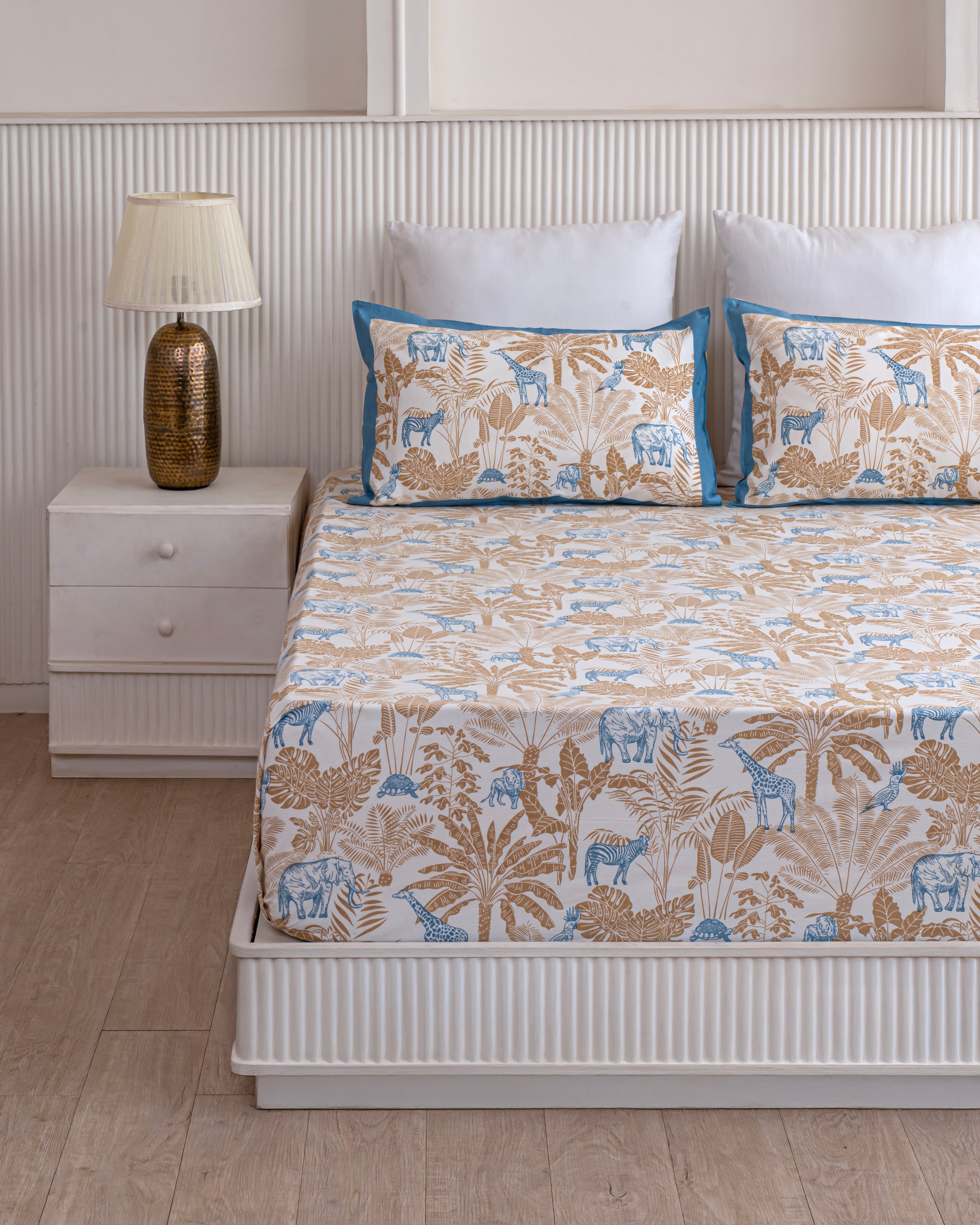 Forresta Wildlife Print Super King Bedsheet