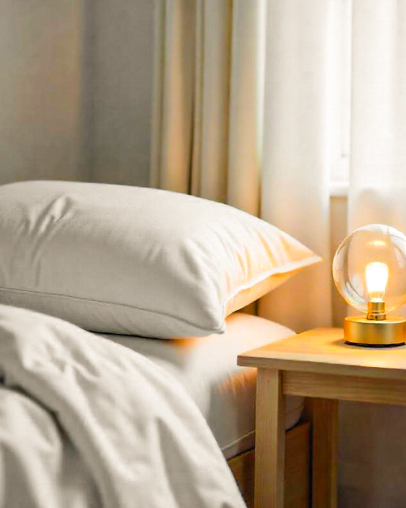 Plain White Piping Pillow ( Pack of Two )