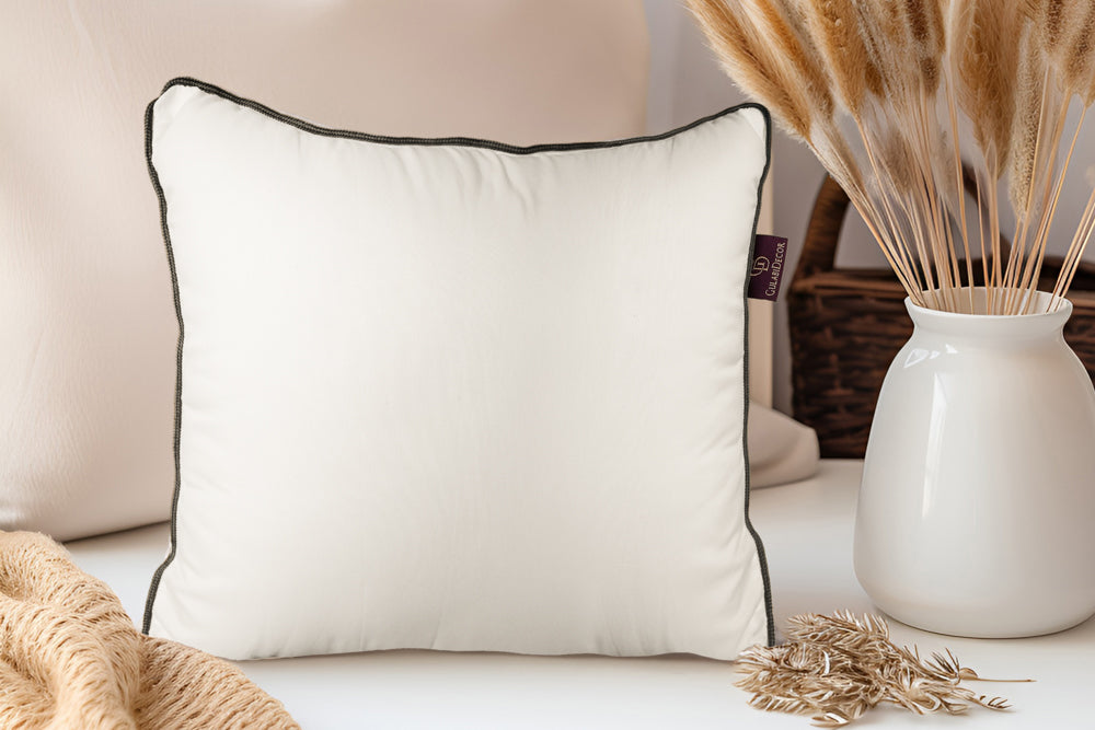 Dori Cushion - Grey Piping (Pack of Two)