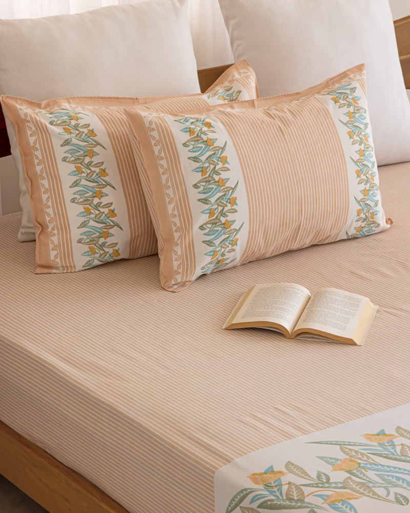 Botanical Beige Bedsheet
