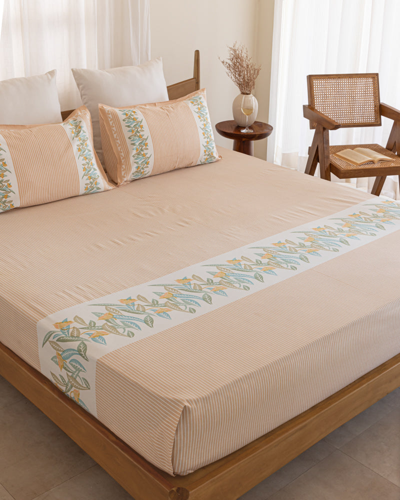 Botanical Beige Bedsheet