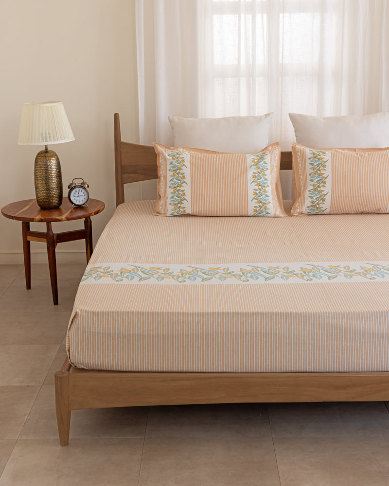 Botanical Beige Bedsheet