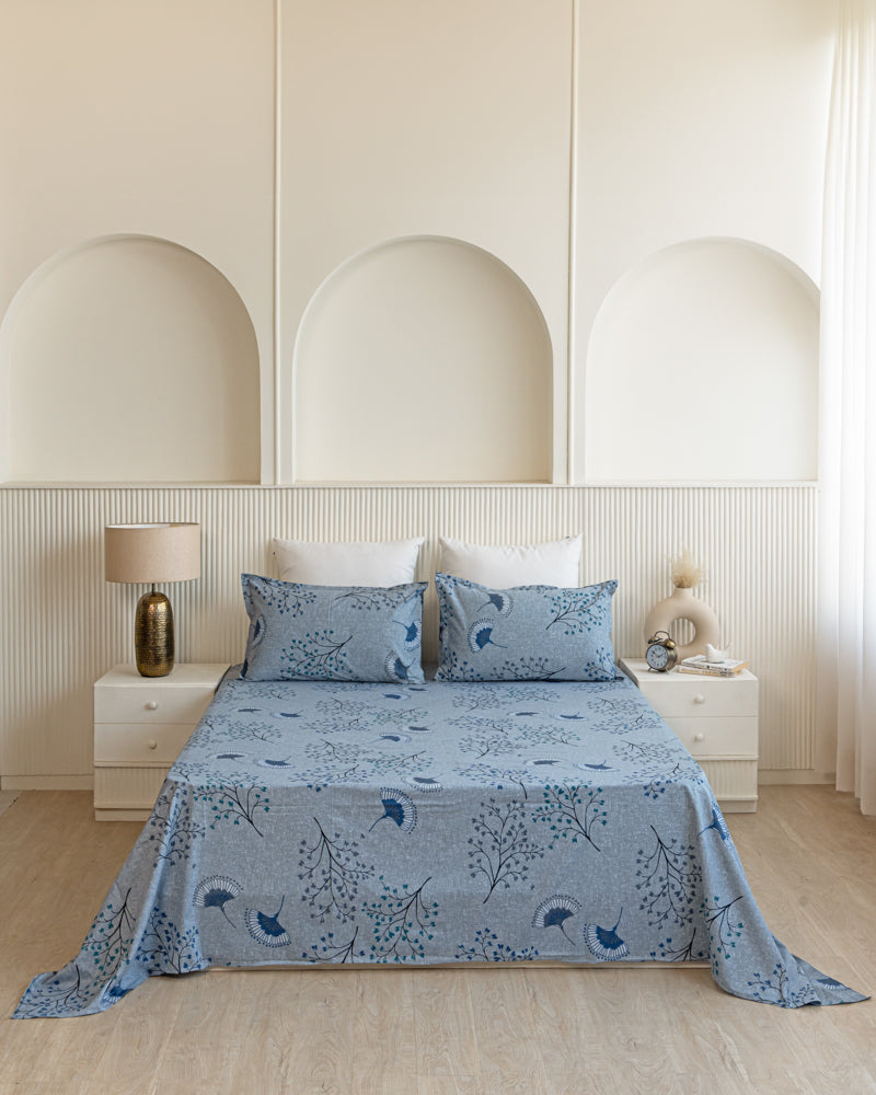 Mystique Aquatic Blue Bedsheet