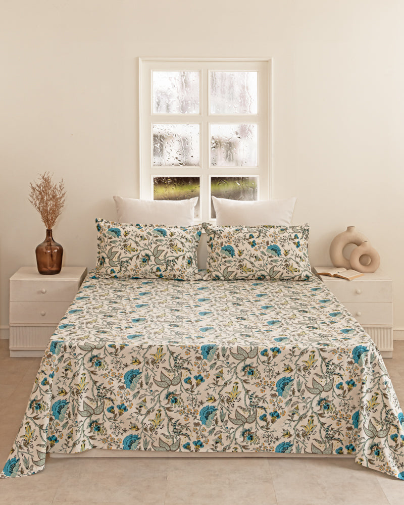  Anokhi Cluster Leaflet Bedsheet