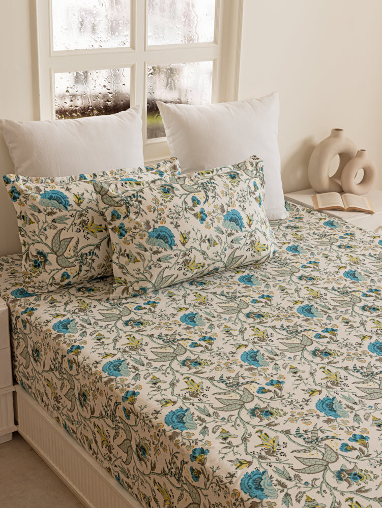 Anokhi Cluster Leaflet Bedsheet