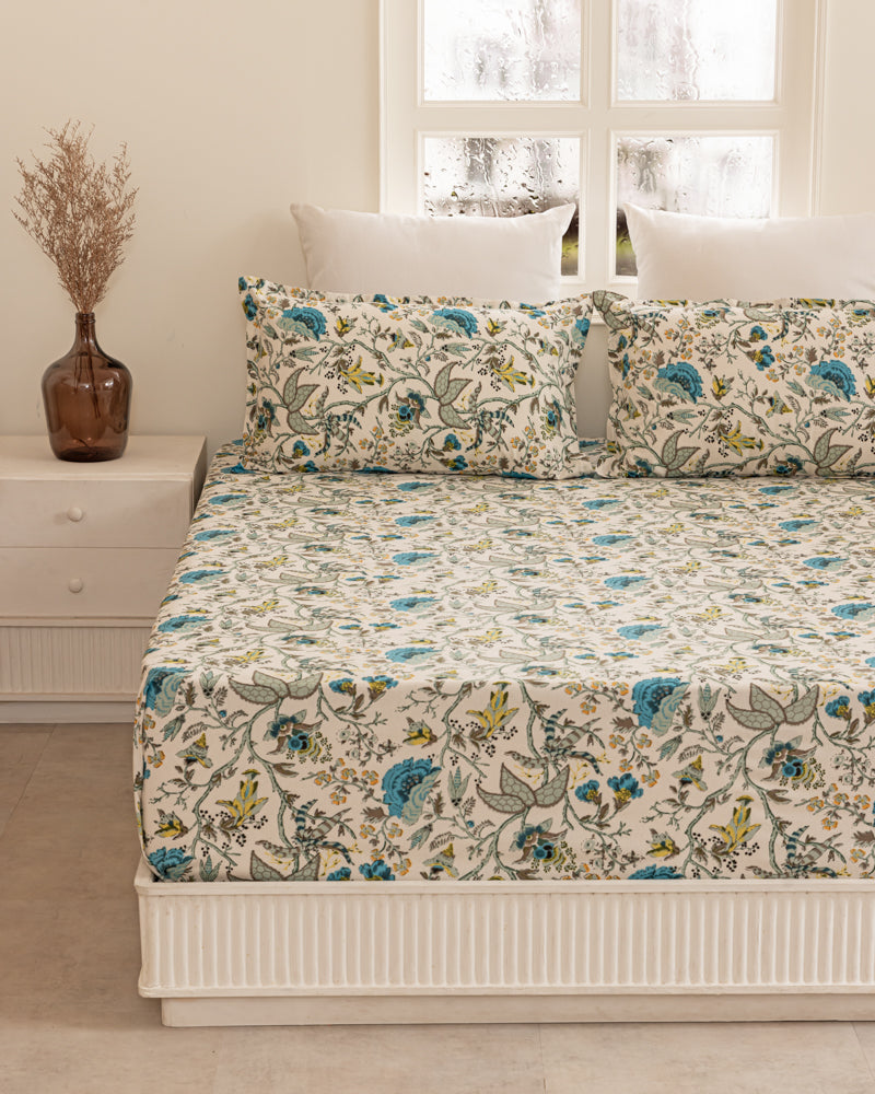 Anokhi Cluster Leaflet Bedsheet