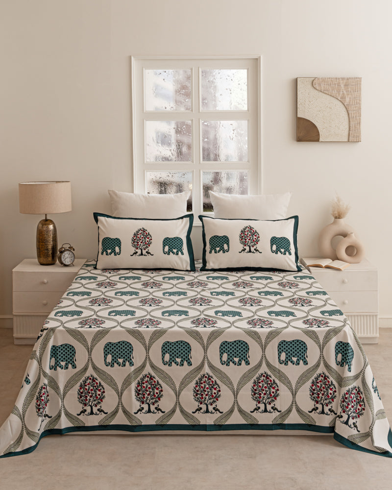 Royale Tusker Printed Bedsheet