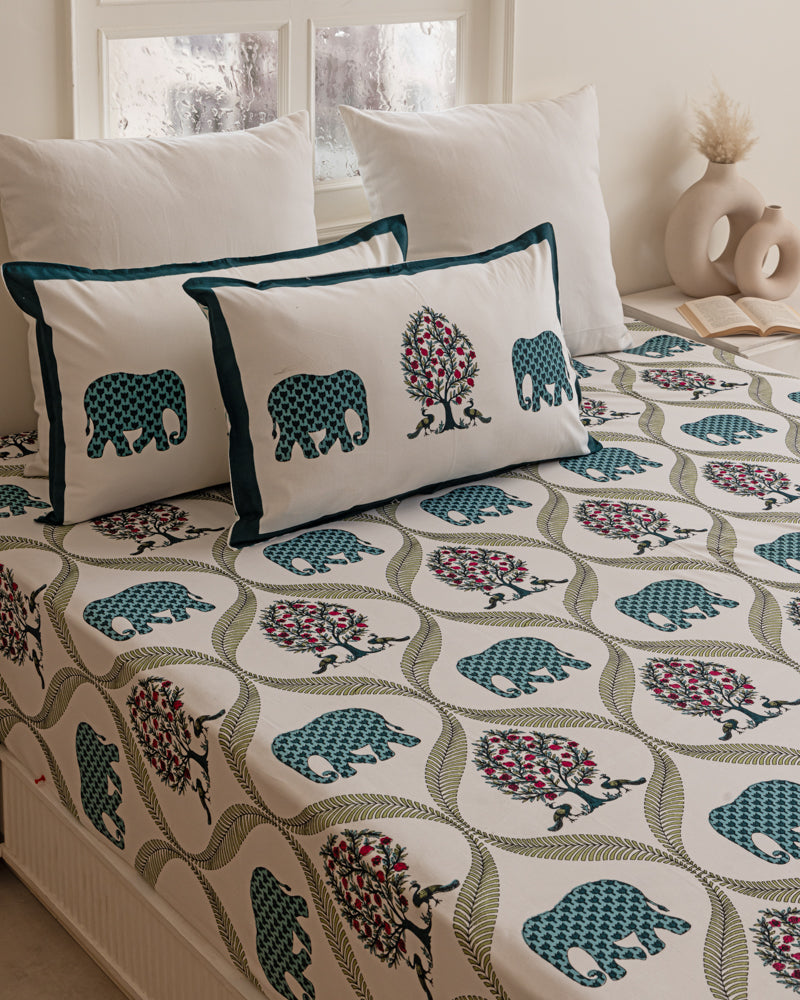 Royale Tusker Printed Bedsheet