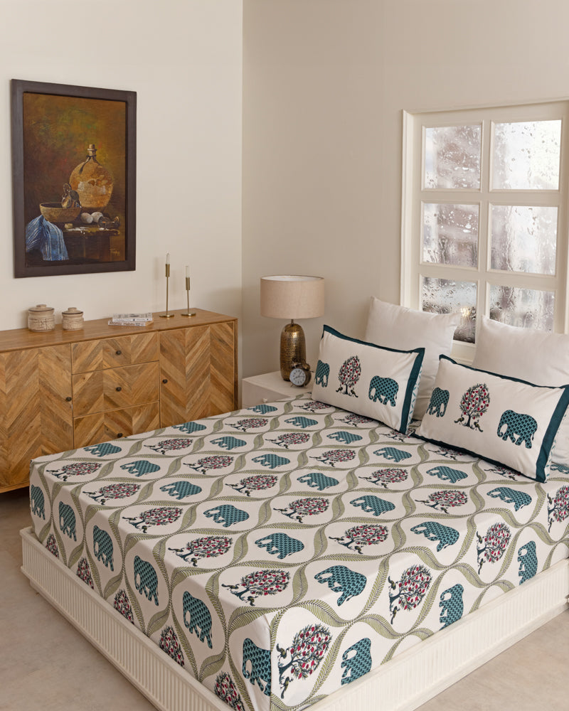 Royale Tusker Printed Bedsheet
