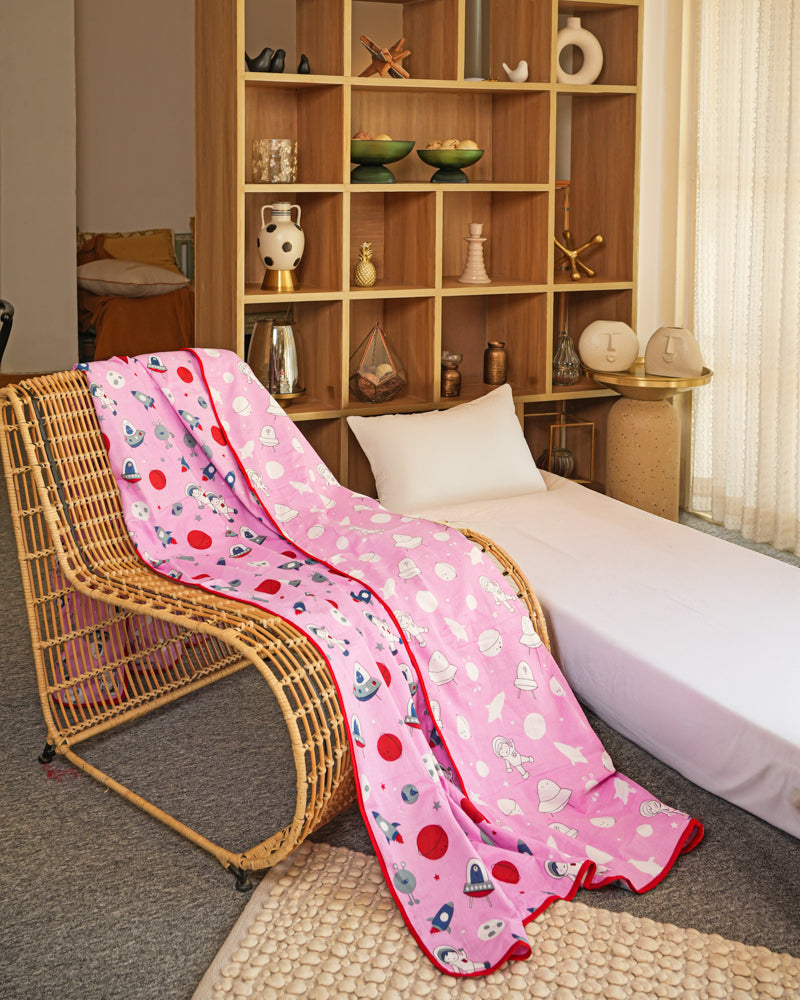 Space & Bunny - Reversible Baby Dohar