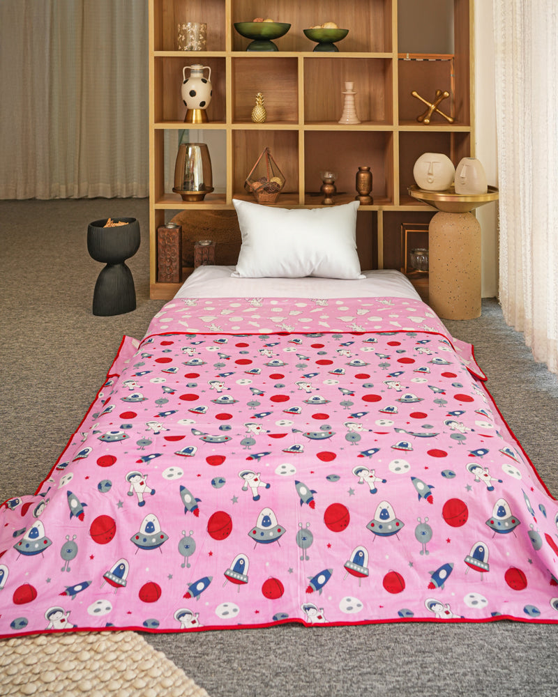 Space & Bunny - Reversible Baby Dohar