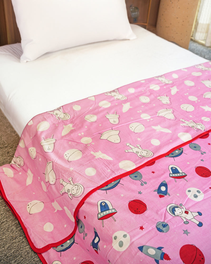 Space & Bunny - Reversible Baby Dohar