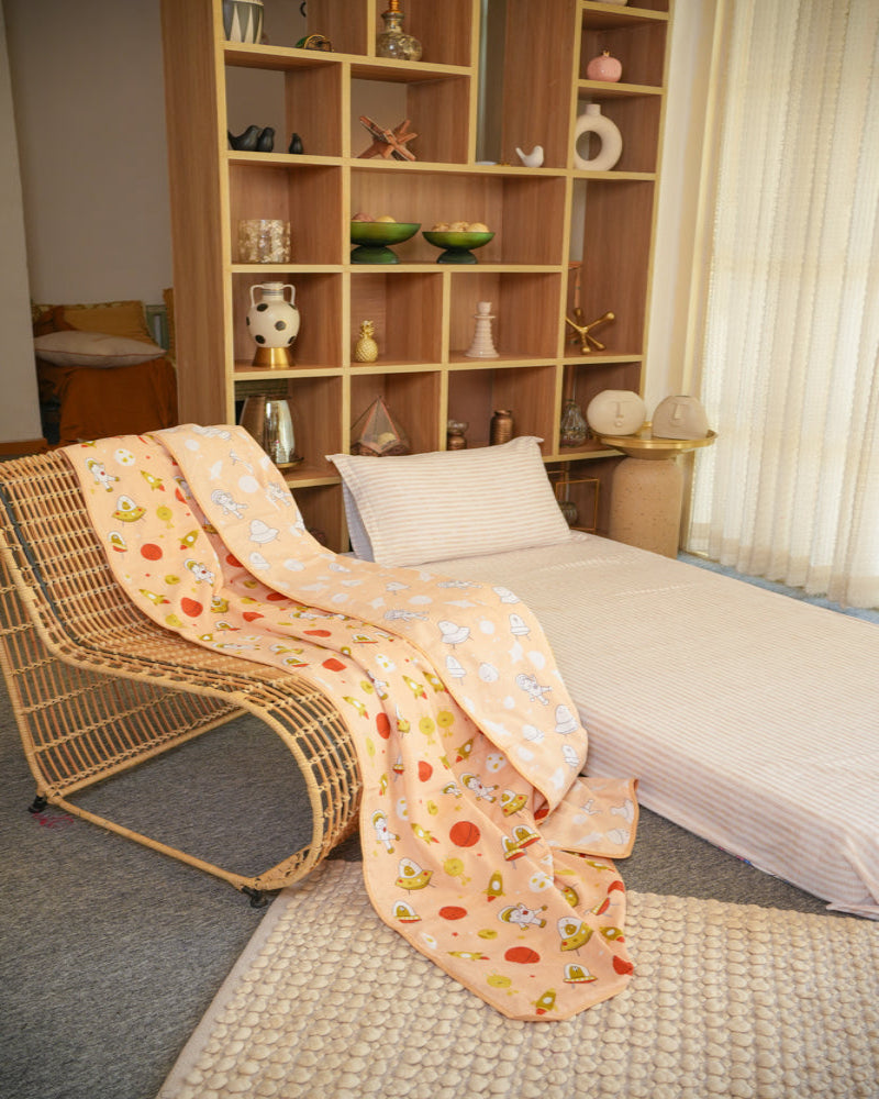 Galaxy Space Orange - Reversible Baby Dohar