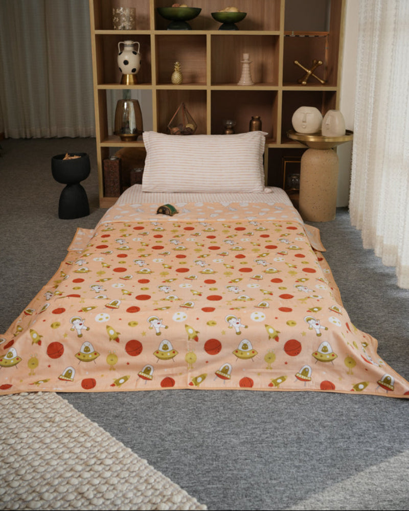 Galaxy Space Orange - Reversible Baby Dohar