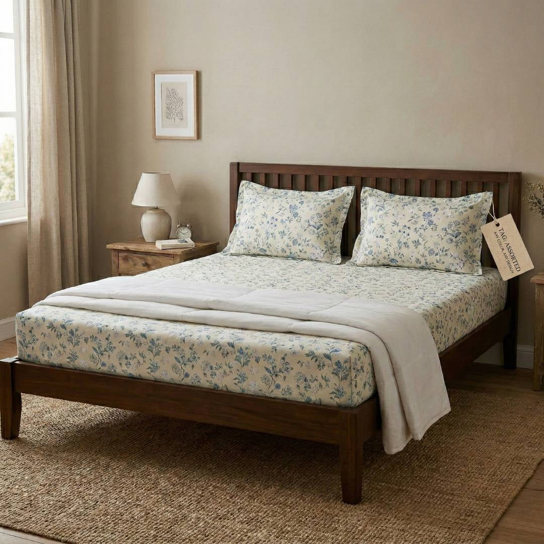 Bedsheet Set (1 Bedsheet + 2 Pillow Covers)