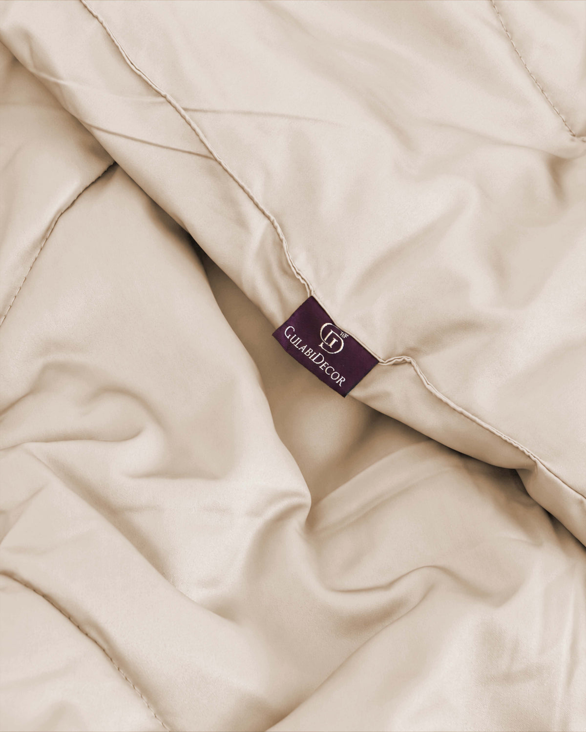 Luxury Ivory Satin Comforter