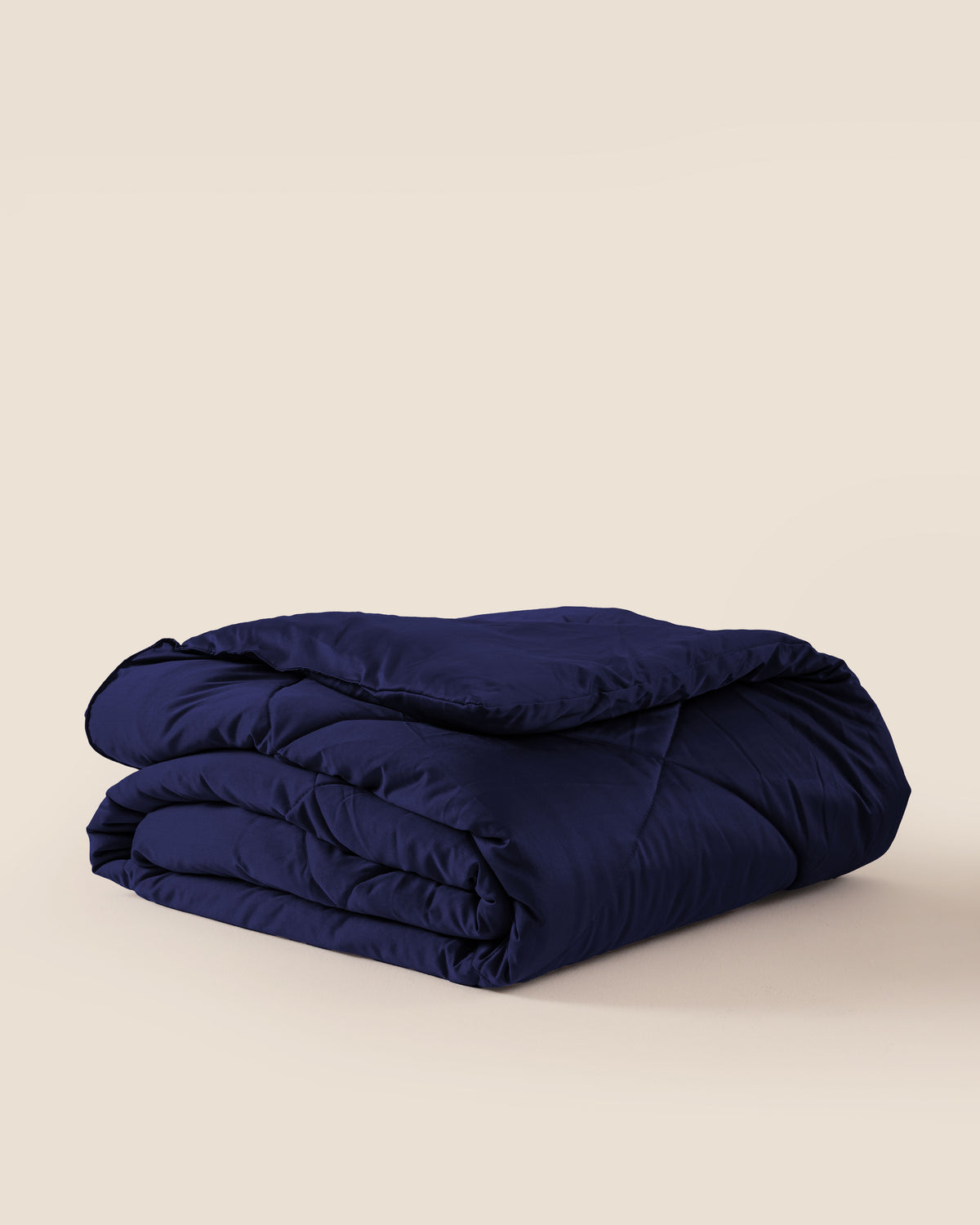 Luxury Navy Blue Satin Comforter