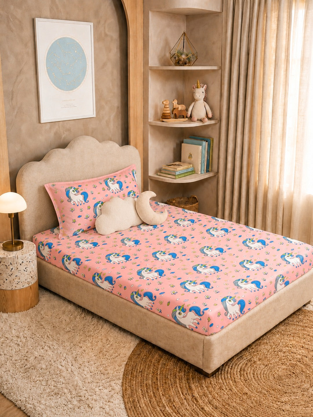 All-Season Kids Bedsheet Bundle – Pack of 4 Assorted Prints