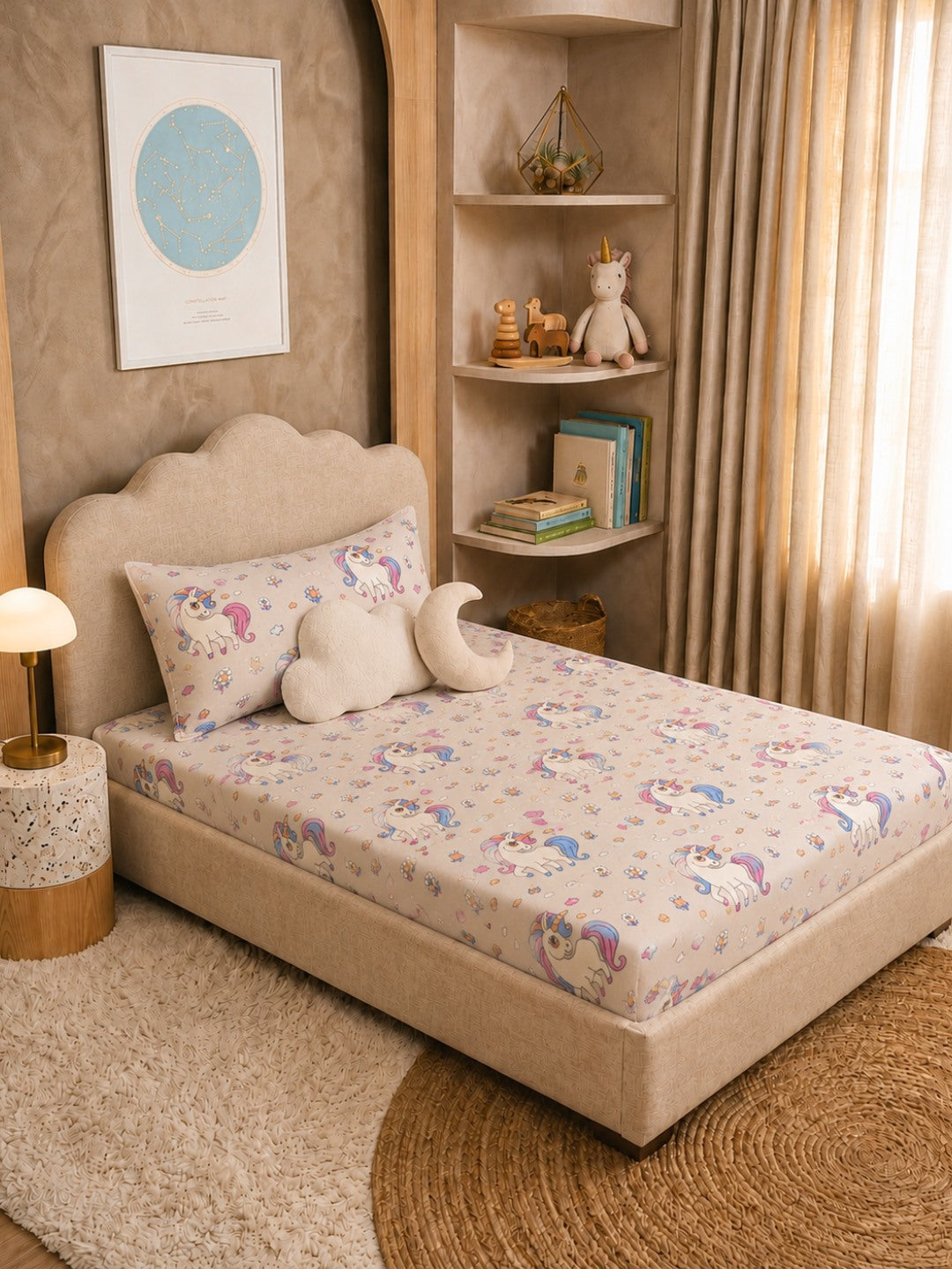 All-Season Kids Bedsheet Bundle – Pack of 4 Assorted Prints