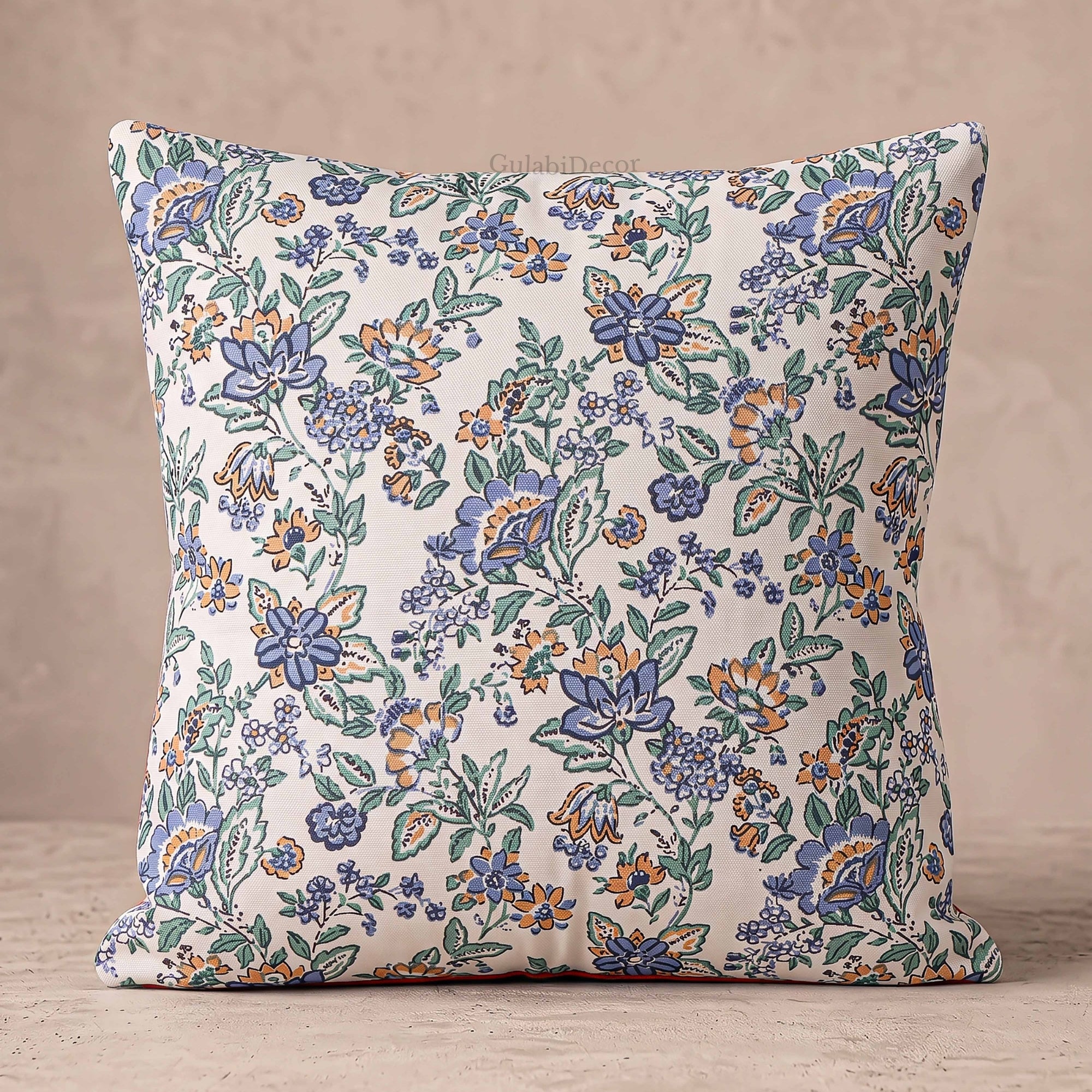 Opulent Royal Neelam Traditional Chintz Cushion Covers