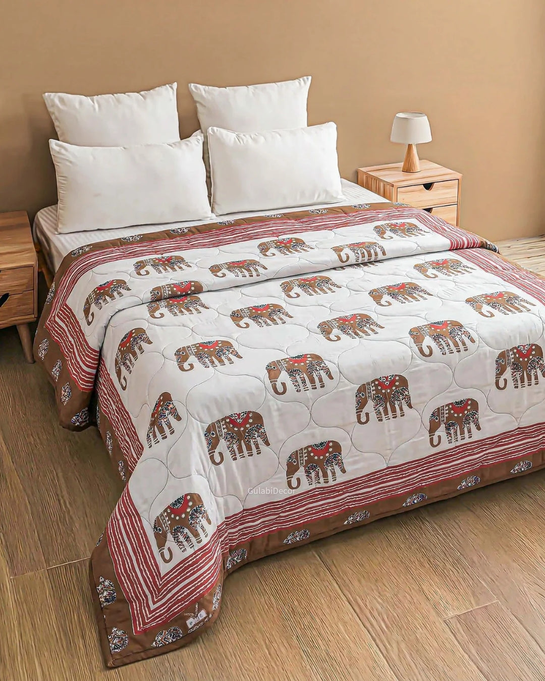 Royal Elephant Heritage Single Bed Quilt
