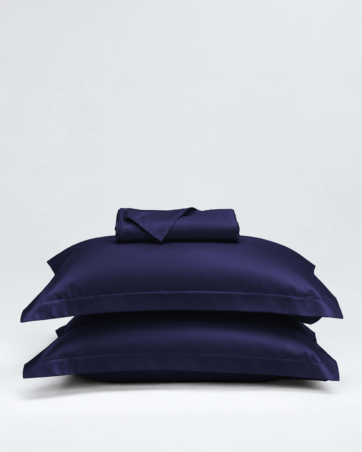 Deep Sapphire Blue Silky Smooth Satin Sheet