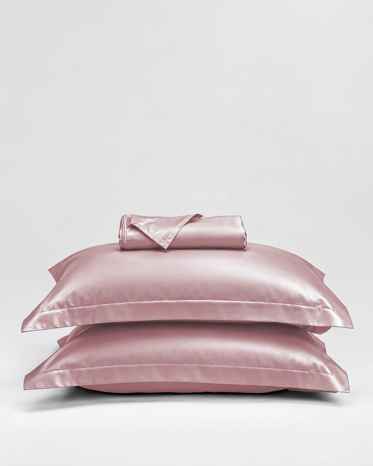 Rose Quartz Soft Lilac Satin Bedsheet