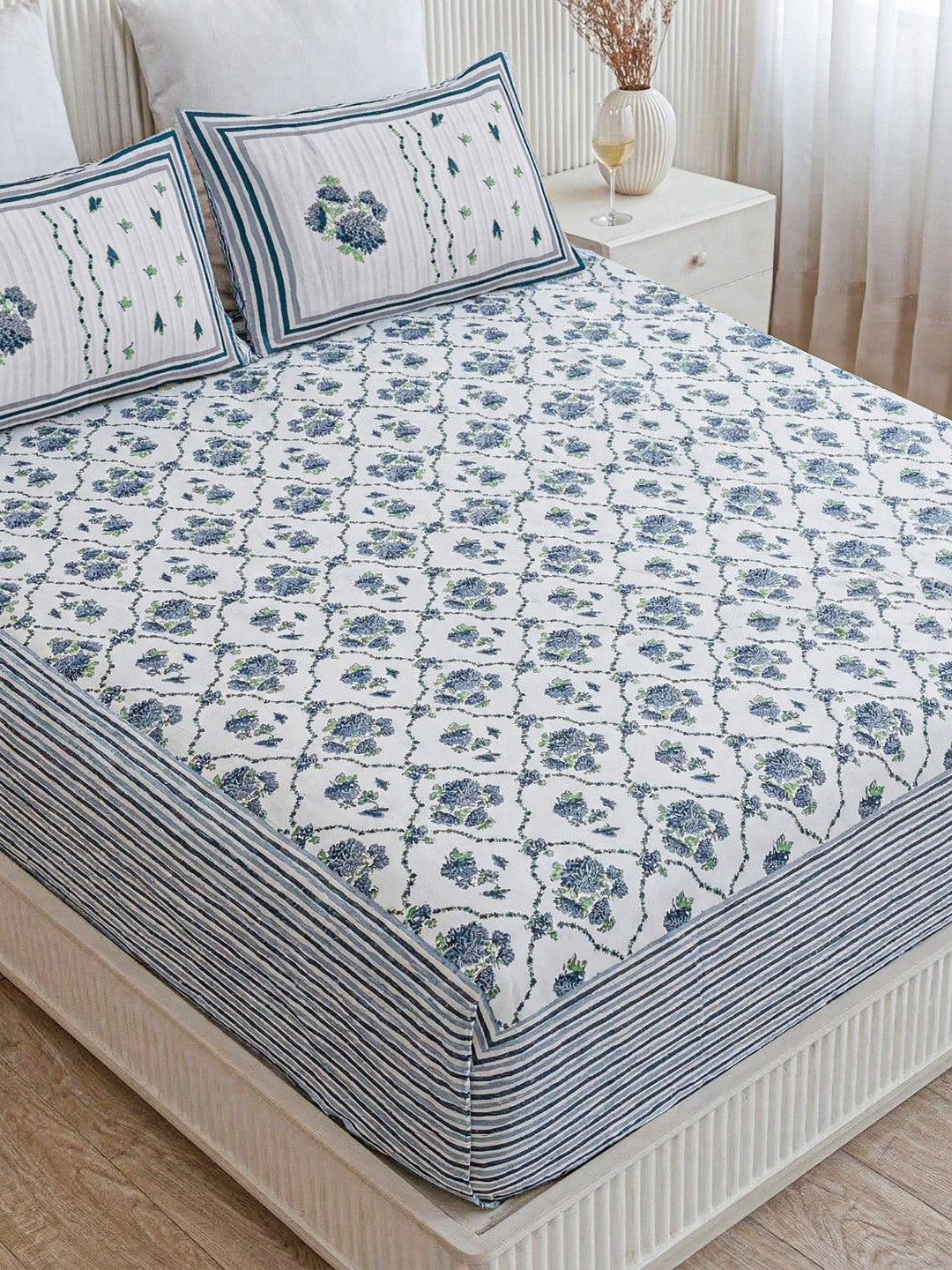 Shyam Guldasta Premium Quality 100% Pure Cotton King Size Bed Sheet