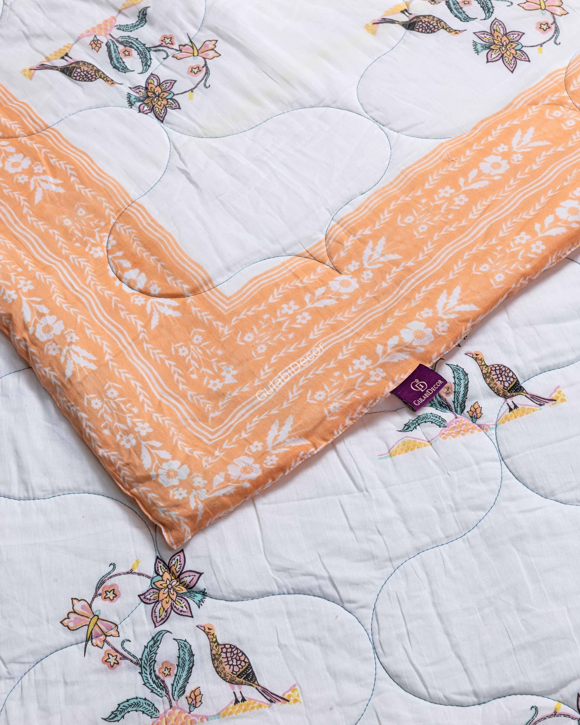 Azure Dream Paisley Cotton Quilt